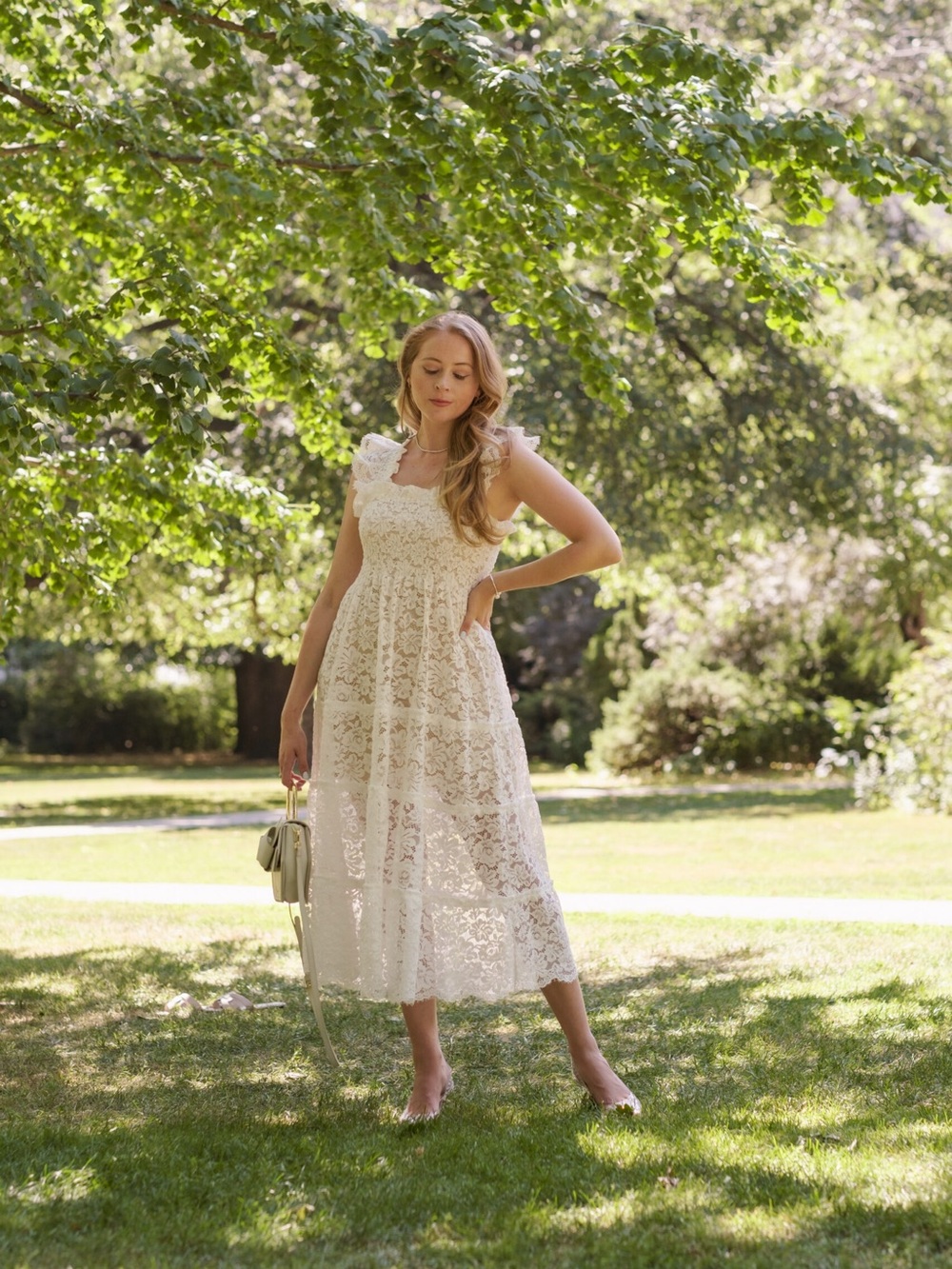 Hill House Home White Lace Ellie Nap Dress Sz S Worn Once